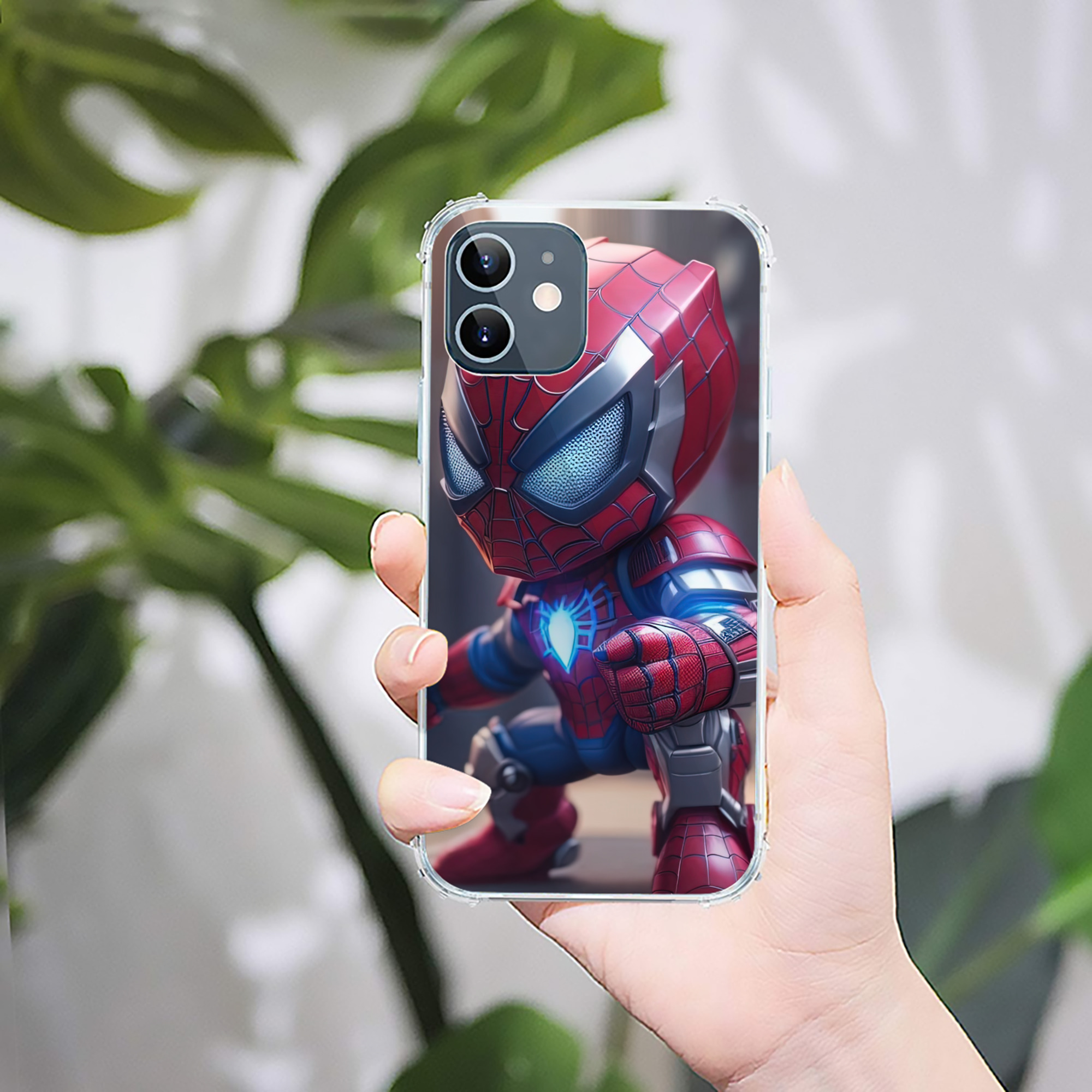 （画像用） Spider Man スパイダーマン 【iPhone 12シリーズ対応】透明スマホケース（クリアソフトケース）
